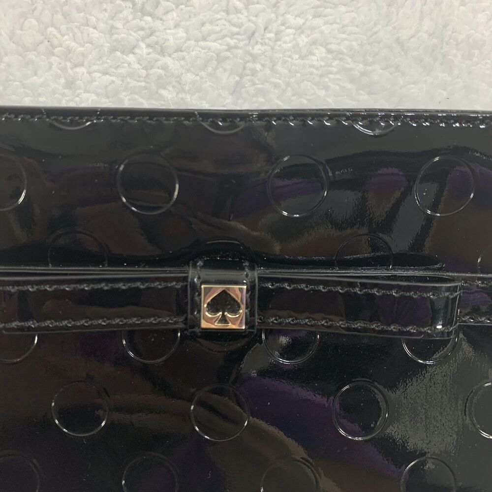 Kate Spade Crossbody Shoulder Purse Camellia Street Amy Patent Leather Black COA - Picture 4 of 16